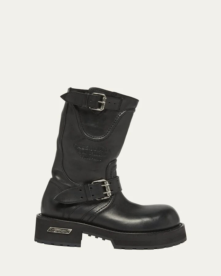 Men's Venom Leather Combat Boots