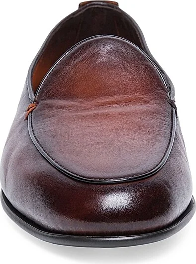 Men's Vibe Burnished Leather Loafers - Dark Brown - Size 8 - Image 5