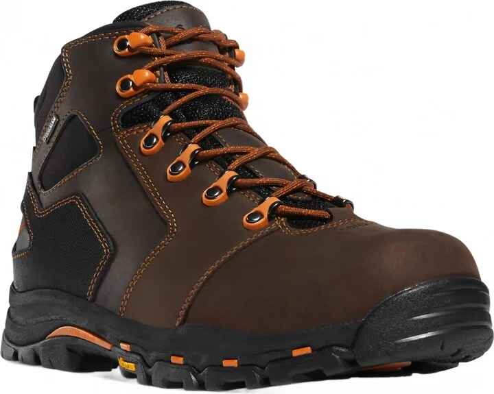 Men's Vicious Boots In Brown/orange