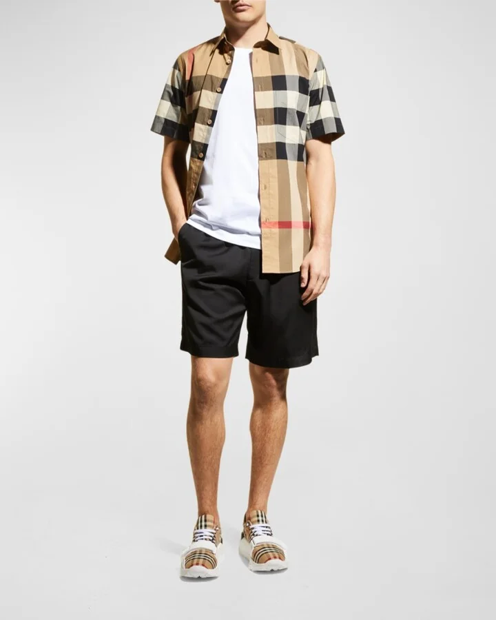 Men's Vintage Check Canvas Low-Top Sneakers - Image 10
