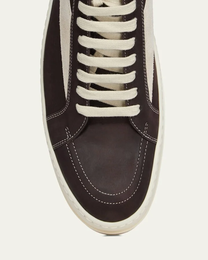 Men's Vintage Sneaks Nubuck and Suede Low-Top Sneakers - Image 3
