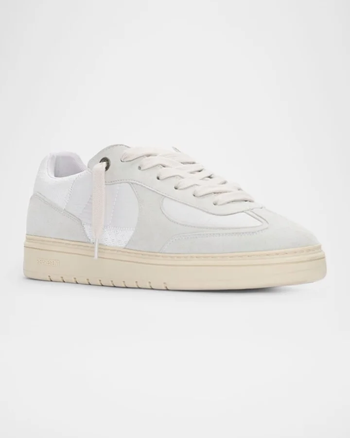 Men's Virtus Nylon and Suede Low-Top Sneakers - Image 5