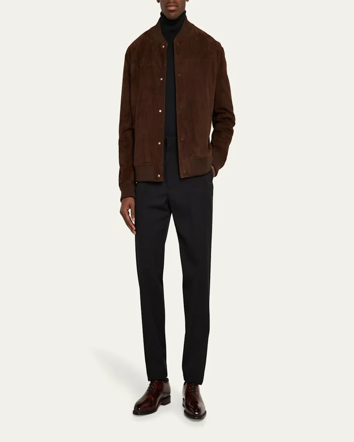 Men's Vittorio Reverse Stitch Perforated Cap-Toe Oxfords - Image 2