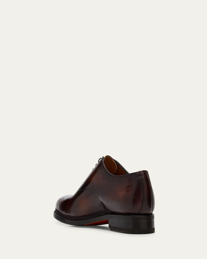 Men's Vittorio Reverse Stitch Perforated Cap-Toe Oxfords - Image 3