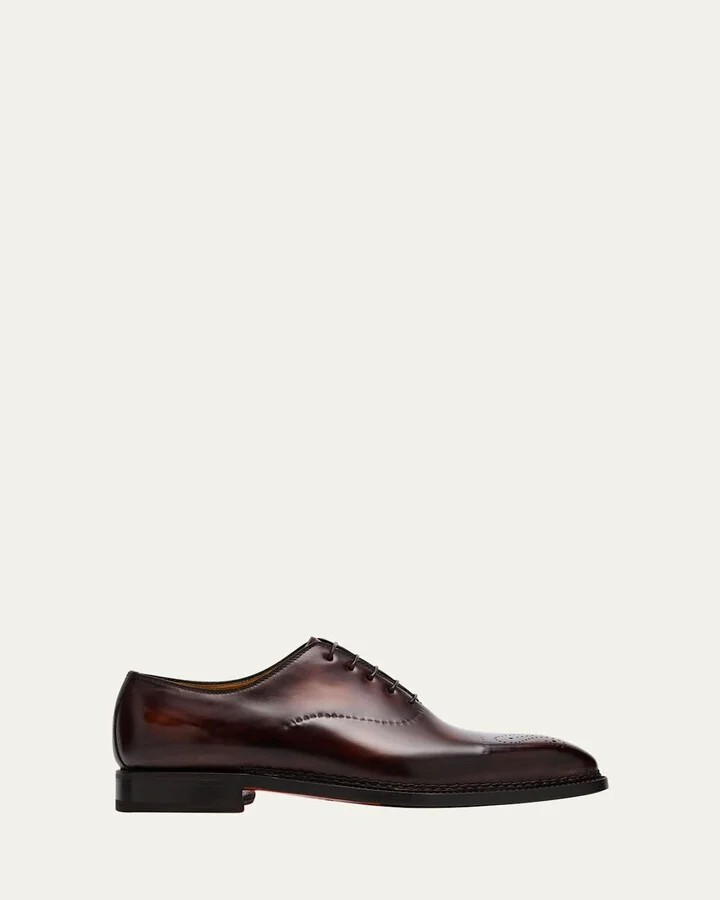 Men's Vittorio Reverse Stitch Perforated Cap-Toe Oxfords