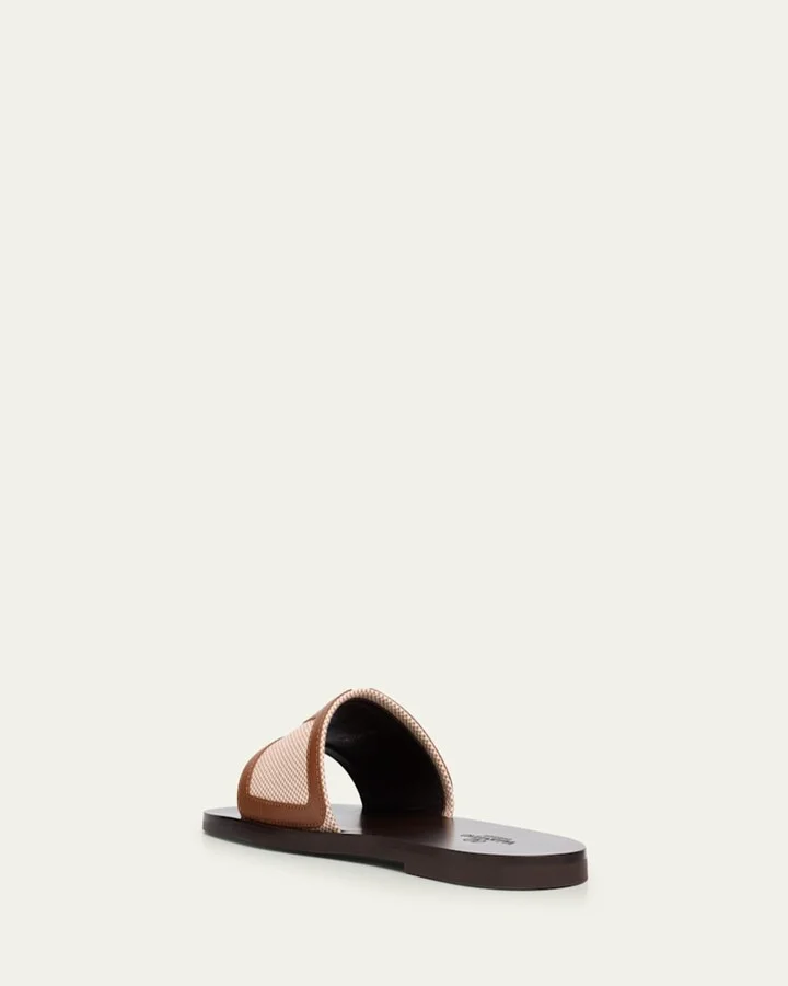 Men's Viva Superstar Leather Slide Sandals - Image 5