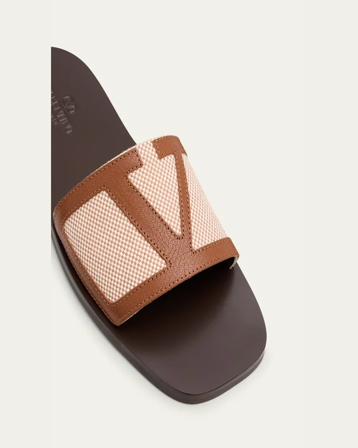 Men's Viva Superstar Leather Slide Sandals - Image 8