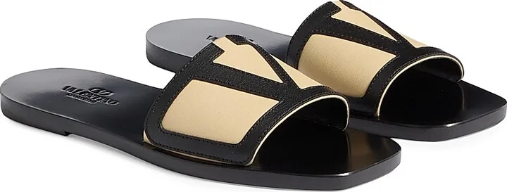 Men's Viva Superstar Slide Sandals in Nappa Leather - Butter Black - Size 9 - Image 2