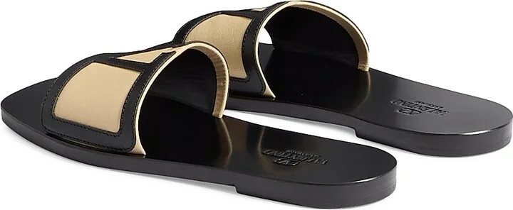 Men's Viva Superstar Slide Sandals in Nappa Leather - Butter Black - Size 9 - Image 3