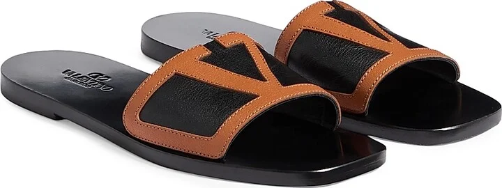Men's Viva Superstar Slide Sandals in Nappa Leather - Butter Black - Size 9 - Image 8
