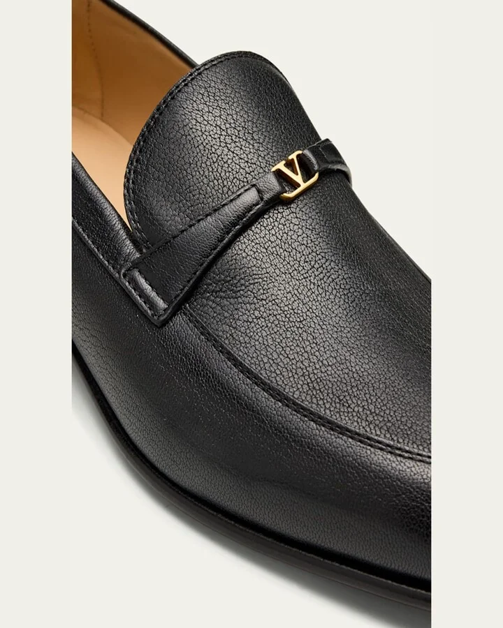 Men's VLogo Goatskin Loafers - Image 2