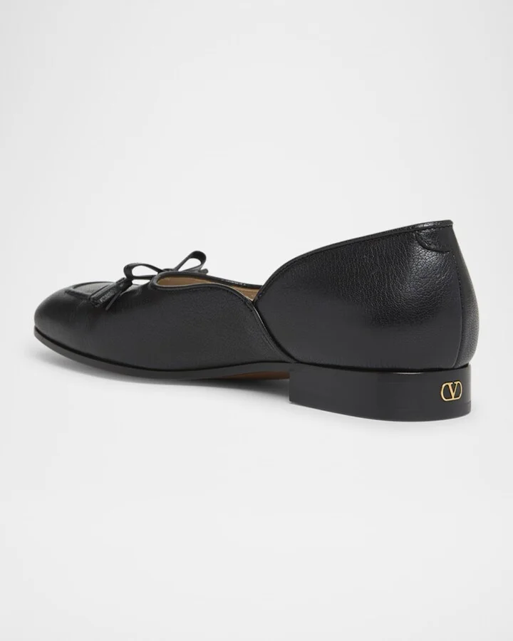 Men's VLogo-Heel Leather Flats - Image 5