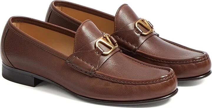 Men's VLogo Signature Buffalo Loafers - Bark Brown - Size 10 - Image 2