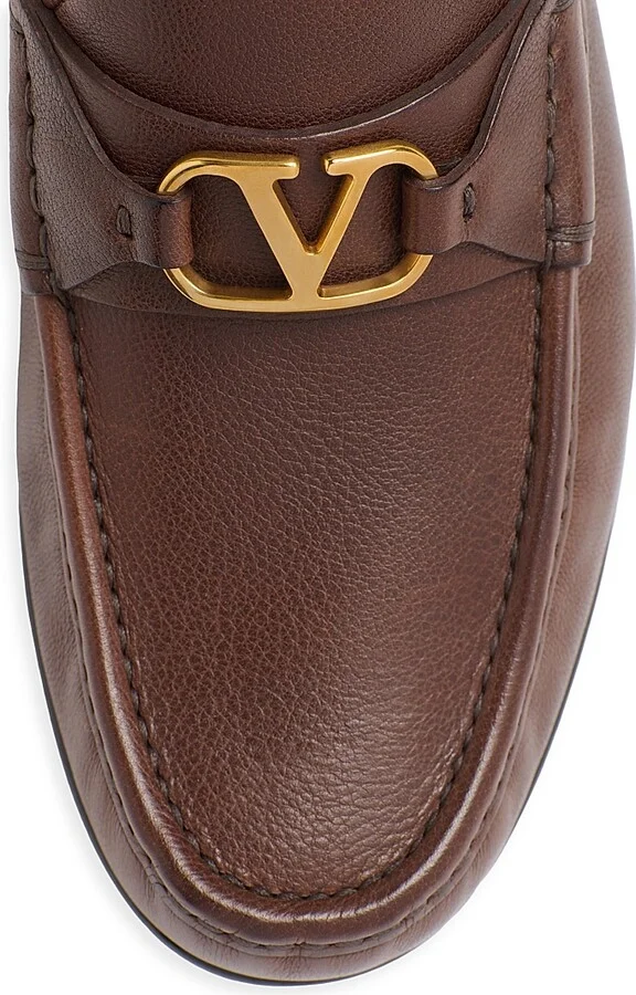 Men's VLogo Signature Buffalo Loafers - Bark Brown - Size 10 - Image 5