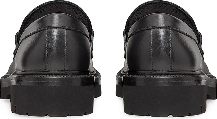 Men's VLogo Signature Calfskin Loafers - Black - Size 9 - Image 3