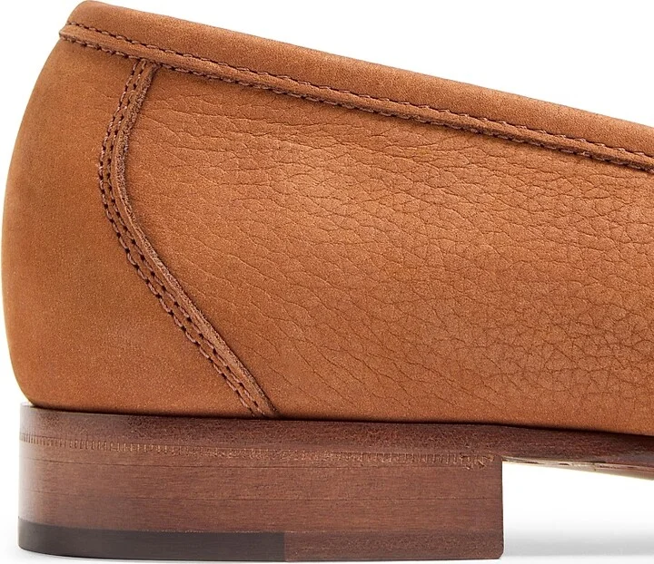 Men's VLogo Signature Deerskin Suede Loafers - Tobacco - Size 9 - Image 6