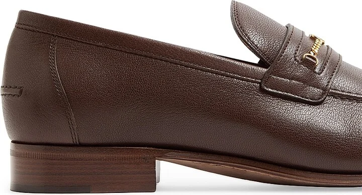 Men's VLogo Signature Kidskin Moccasin Loafers - Black - Size 10 - Image 11