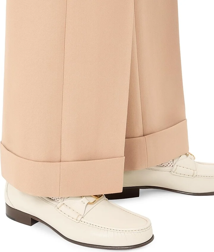 Men's VLogo Signature Kidskin Moccasin Loafers - Ivory - Size 10 - Image 7