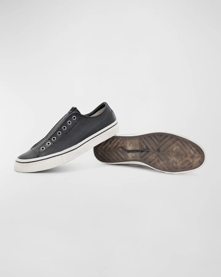 Men's Vulc Laceless Low Top Leather Shoes - Image 5