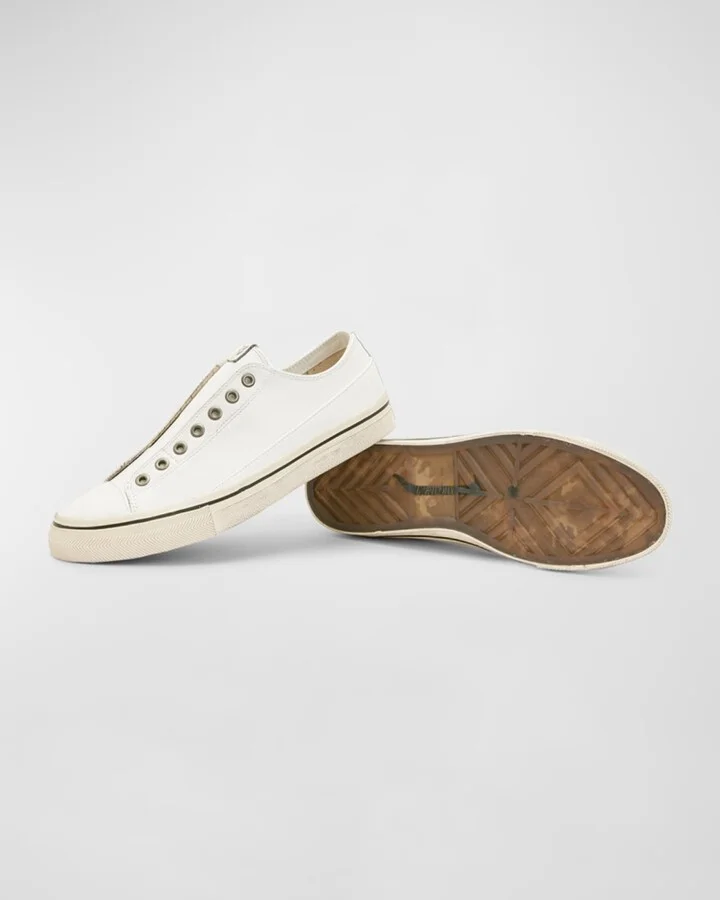 Men's Vulc Laceless Low Top Leather Shoes - Image 10