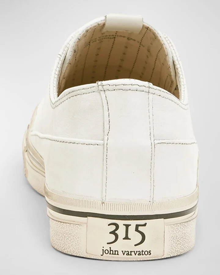 Men's Vulc Laceless Low Top Leather Shoes - Image 11