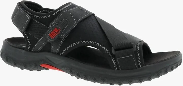Men's Wander Sandal In Black Leather Combo