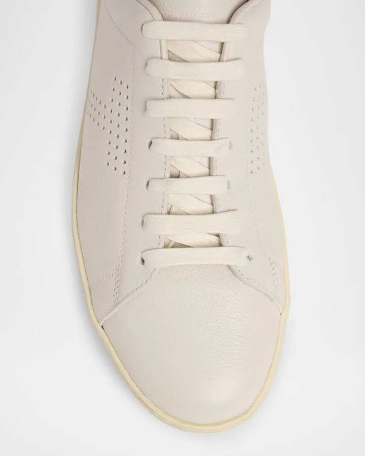 Men's Warwick Grained Leather Sneakers - Image 9