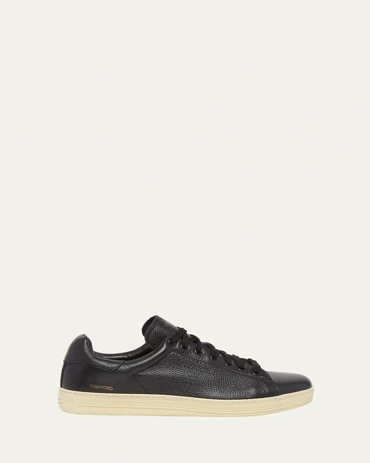 Men's Warwick Grained Leather Sneakers
