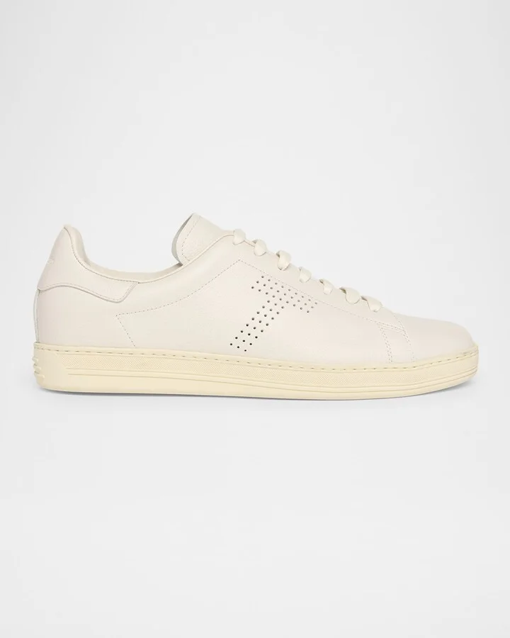 Men's Warwick Grained Leather Sneakers