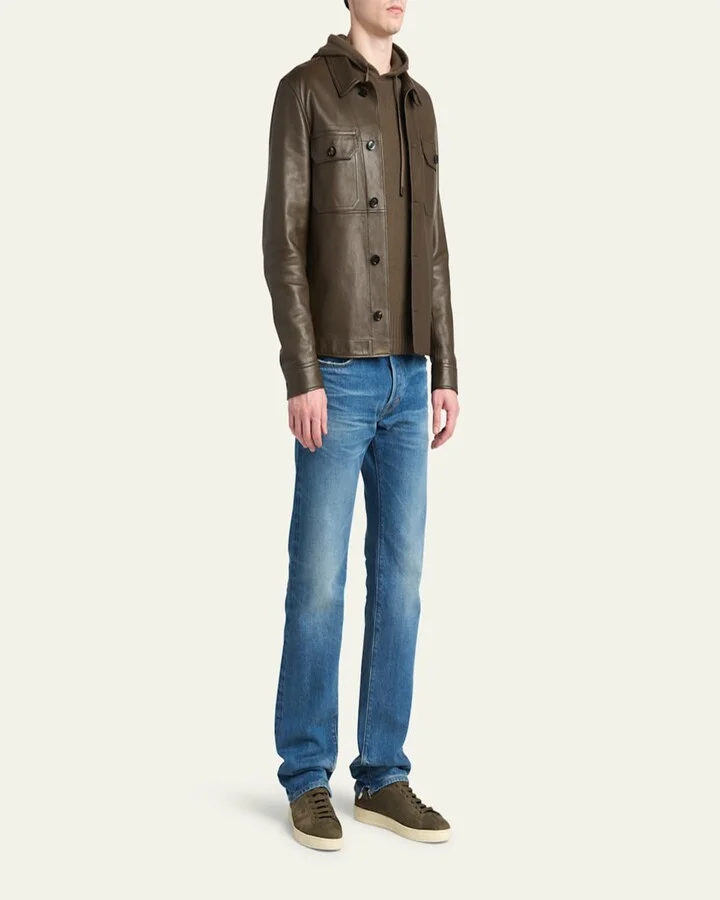 Men's Warwick Nubuck Leather Sneakers - Image 8