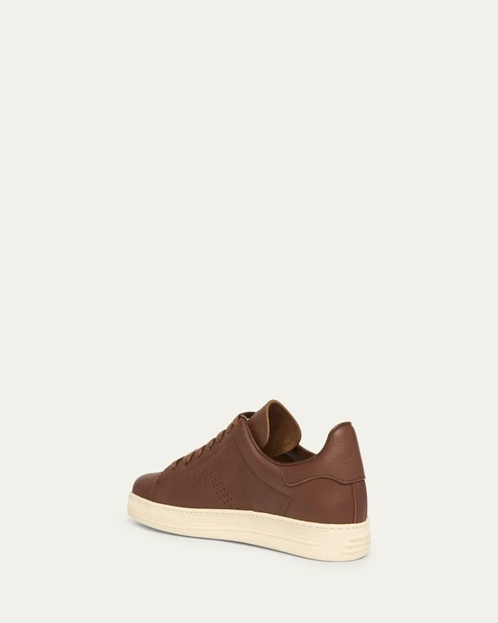 Men's Warwick Soft Grain Leather Sneakers - Image 2