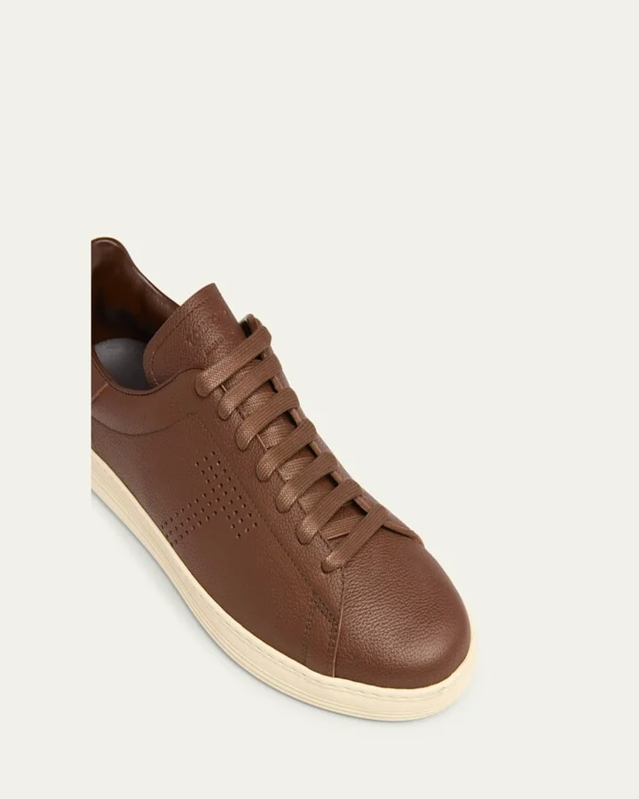 Men's Warwick Soft Grain Leather Sneakers - Image 5