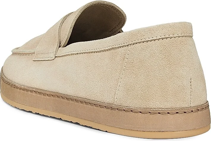 Men's Washed Suede Loafers - Beige - Size 10 - Image 3
