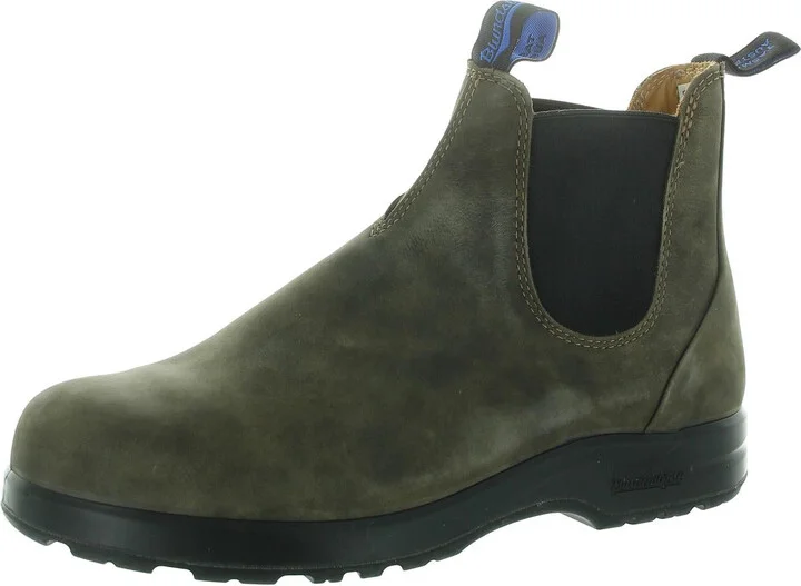 Mens Water Resistant Leather Chelsea Boots