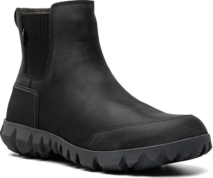 Mens Waterproof Leather Chelsea Boots