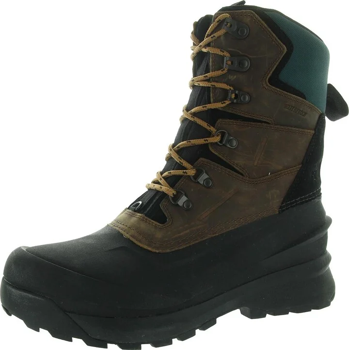 Mens Waterproof Leather Winter & Snow Boots