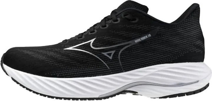 Men's Wave Rider 28 Shoes In Black/silver