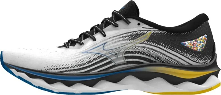 Men's Wave Sky 6 Shoes In White/cyber Yellow/indigo Bunting
