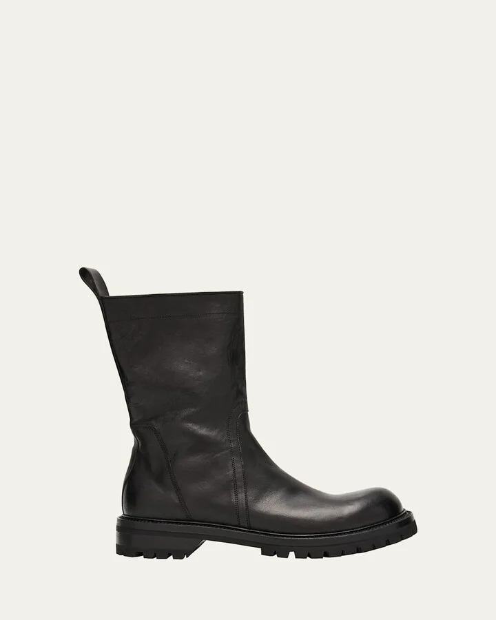 Men's Waxy Leather Creeper Boots
