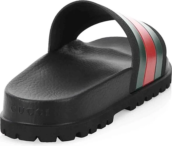 Men's Web Slide Sandals - Black - Size 7 - Image 5