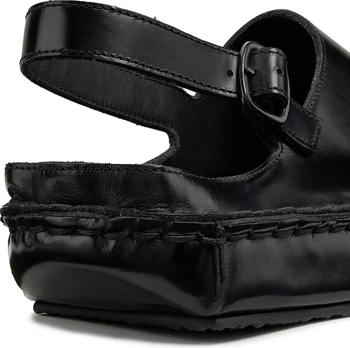 Men's Whipstitched Slingback Clog - Black - Size 6 - Image 3