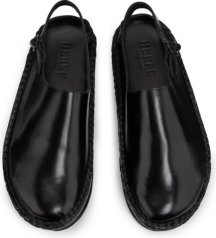 Men's Whipstitched Slingback Clog - Black - Size 6 - Image 4