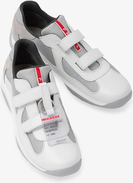 Mens White America's Cup Leather Low-Top Trainers Eur 42 / 8 Uk Men - Image 2