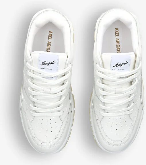 Mens White Area Low Chunky-Sole Leather Low-Top Trainers Eur 43 / 9 Uk Men - Image 2
