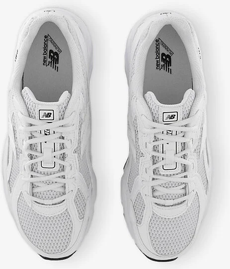 Mens White Black 740 V2 Branded Mesh Low-Top Trainers 8.5 - Image 2