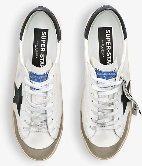 Mens White/Blk Men's Superstar Bio Logo-Print Low-Top Faux-Leather Trainers Eur 42 / 8 Uk Men - Image 2