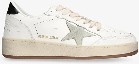 Mens White/Comb Ballstar 2 Leather Low-Top Trainers Eur 42 / 8 Uk Men