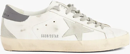 Mens White/Comb Superstar Spur Star-Patch Leather Trainers Eur 41 / 7 Uk Men
