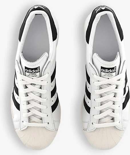 Mens White Core Black Off Whi Superstar 82 Leather Low-Top Trainers 8 - Image 2