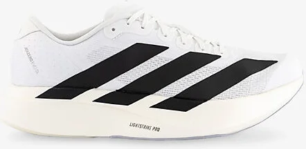 Mens White Core Black White Adizero Fabric Low-Top Trainers 8